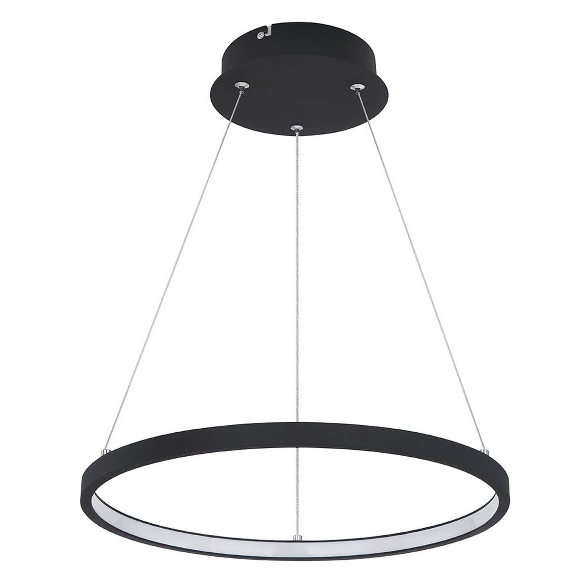 LED HÄNGELEUCHTE RALPH Schwarz Opal - Schwarz, Metall (38.5/38.5/120cm) - Globo Lighting