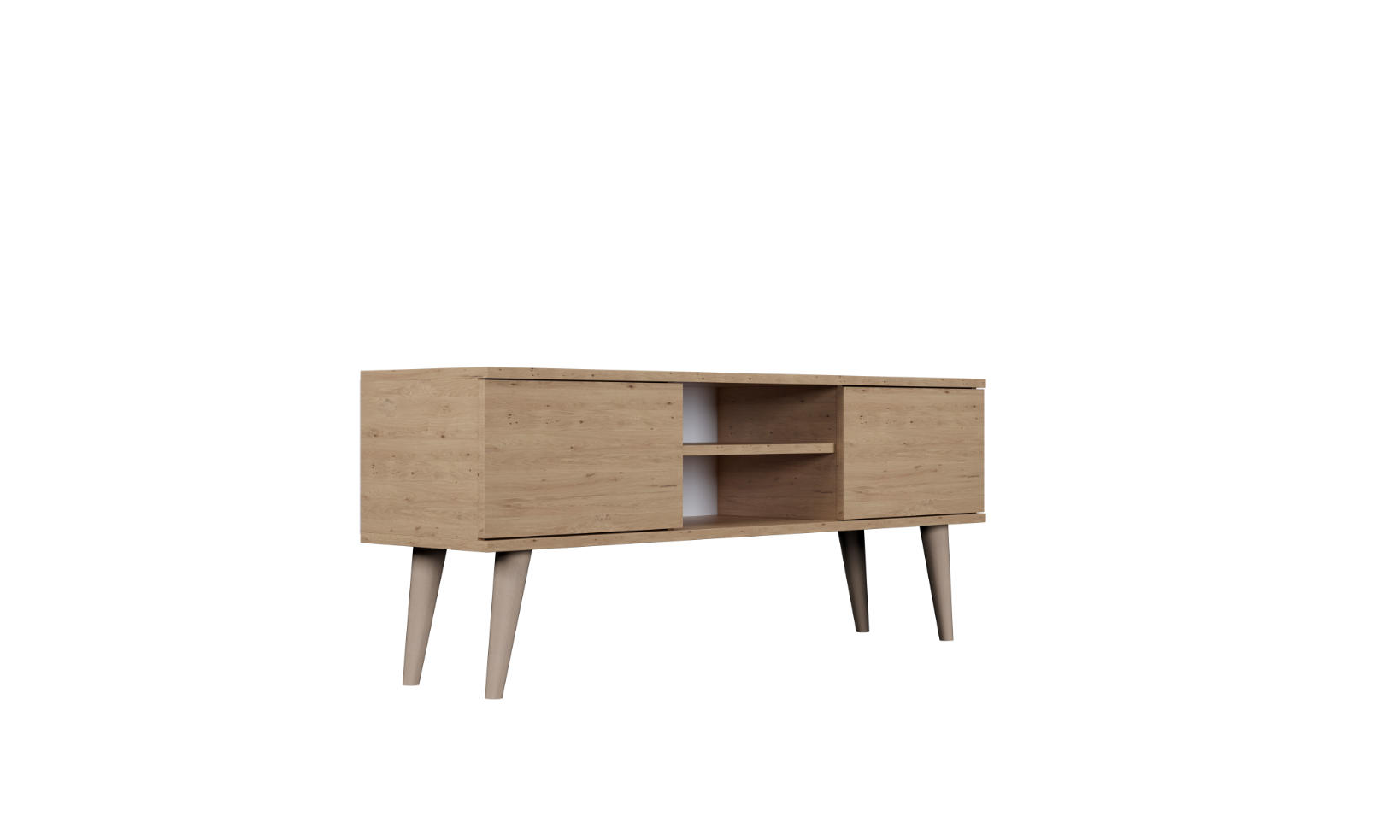 LOWBOARD Toronto 35/55,2/120 cm - Eiche Artisan, Holzwerkstoff (35/55/120cm) - Kocot Kids