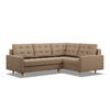 ECKSOFA RECHTS MIT SCHLAFFUNKTION ELMA, Braun - Braun, Textil (223/172cm) - Mebligo