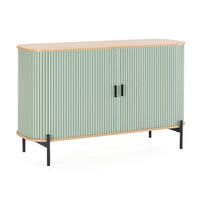 SIDEBOARD Mónaco 2 türen blaue Farbe - Blau, Holzwerkstoff (120/75/40cm)