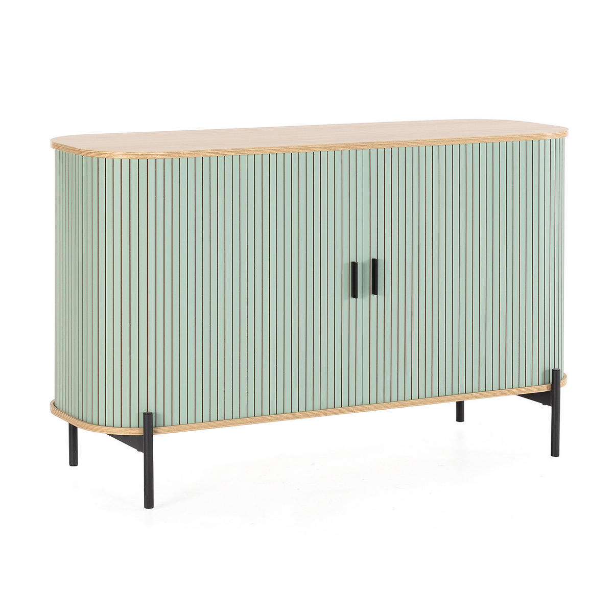 SIDEBOARD Mónaco 2 türen blaue Farbe - Blau, Holzwerkstoff (120/75/40cm)