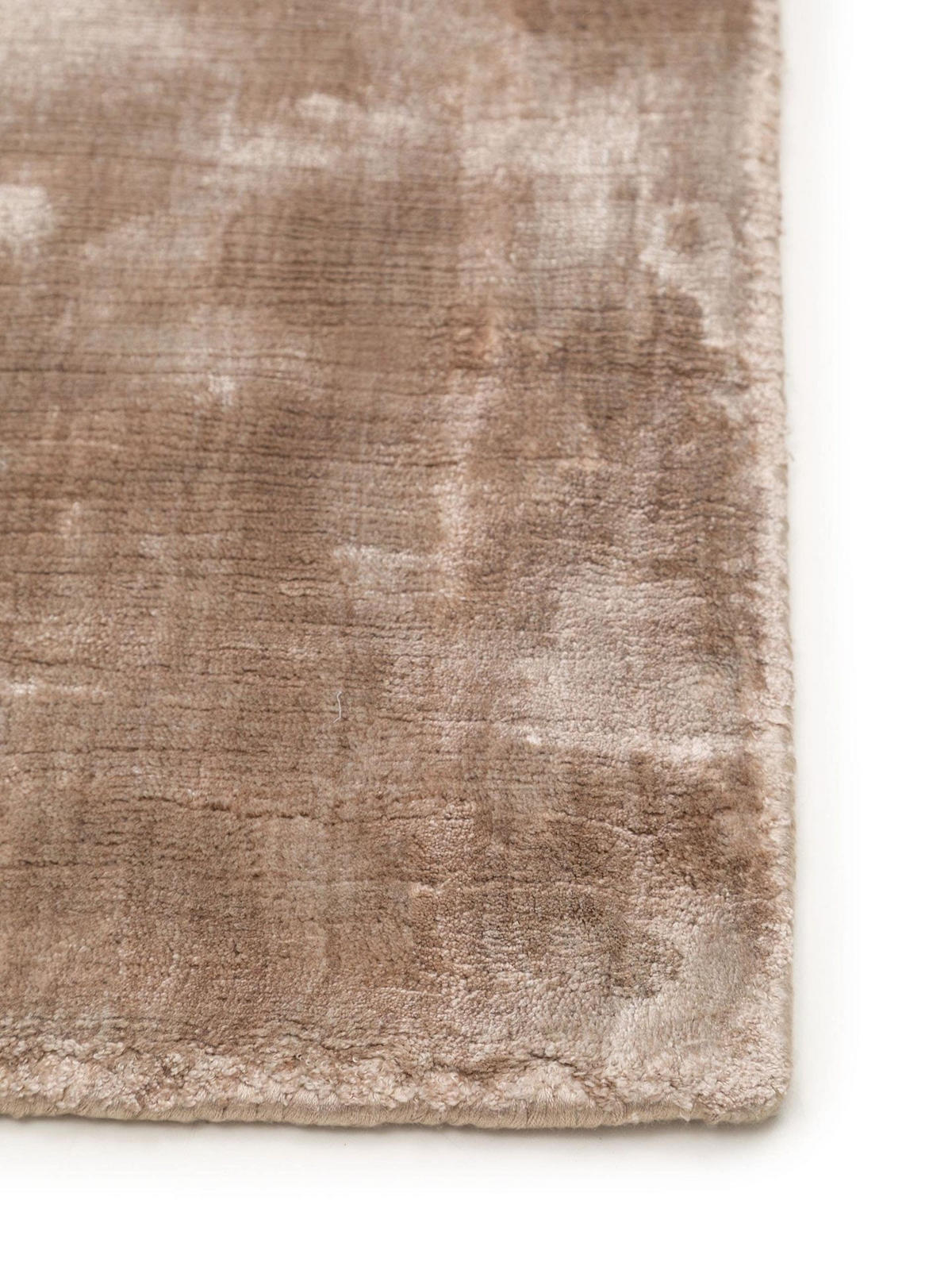 VISKOSETEPPICH Nela Taupe 160x230 cm - Taupe, Textil (160/1cm) - KUNSTLOFT