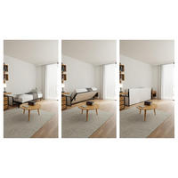 SCHRANKBETT Morphy Studio Modulares SizeFlex- und TypeFlex-System - 80x200, Horizontal - Schwarz, Metall (200/80cm) - WallBedKing