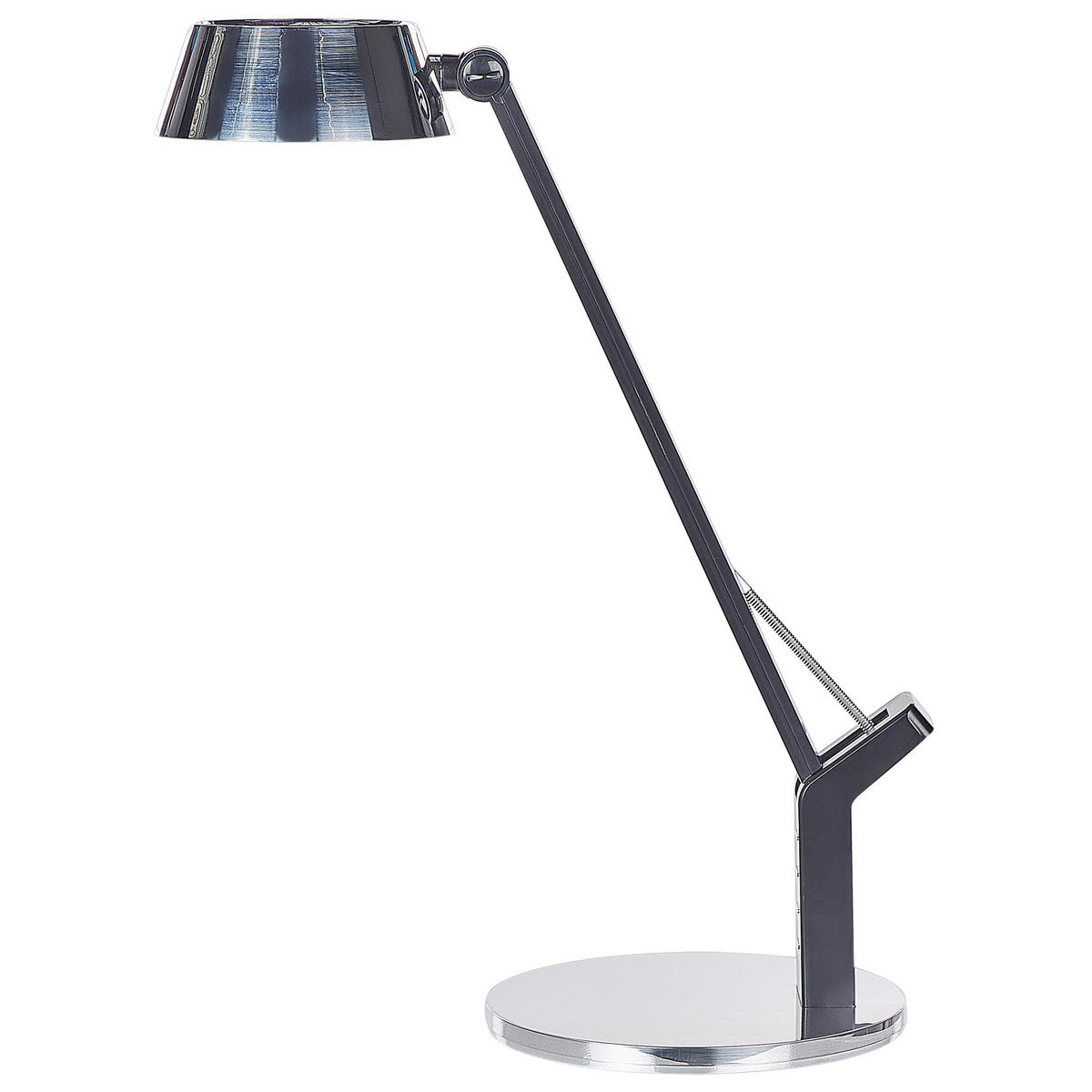 SCHREIBTISCHLAMPE Chamaeleon 17/17/40 cm - Silberfarben, Metall (17/17/40cm) - Beliani