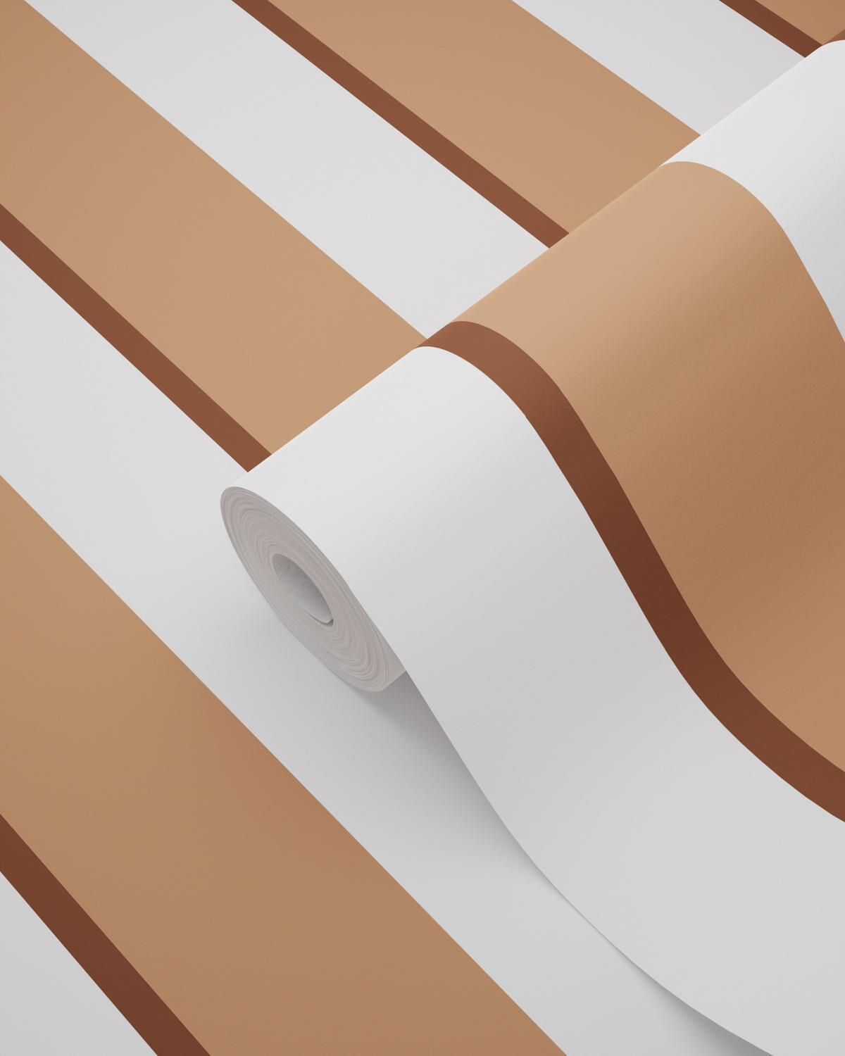 TAPETE Streifen 50 x 900 cm - Terracotta, Papier (50/900cm) - ESTAhome