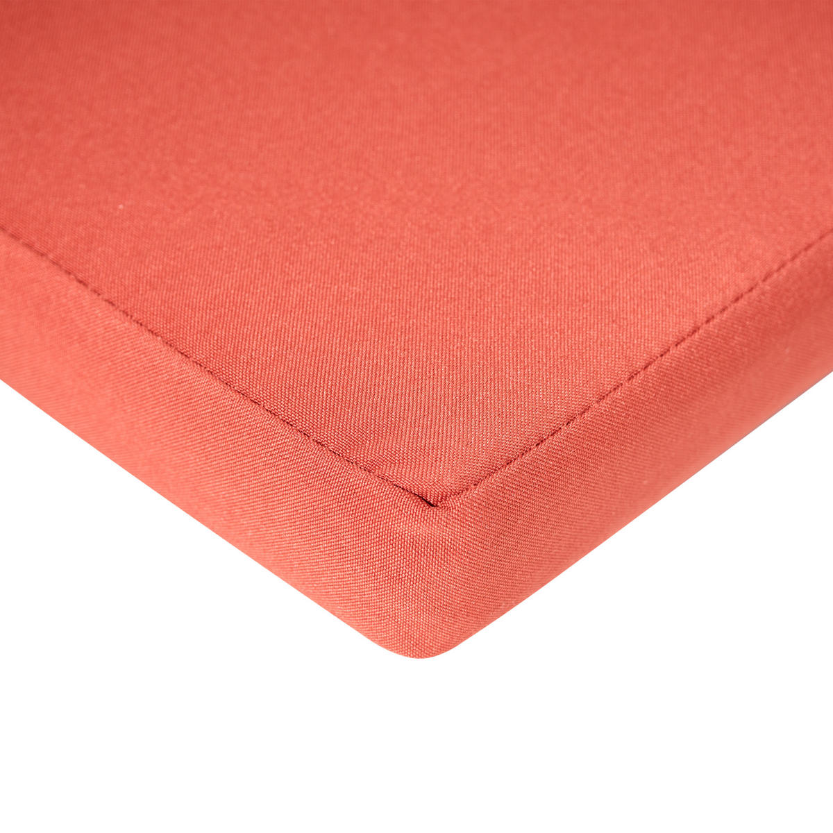 GARTENSTUHL 2er-Set Dunkelbraun/Rot Amantea Premium - Dunkelbraun/Rot, Holz (54/105/69cm) - Beliani