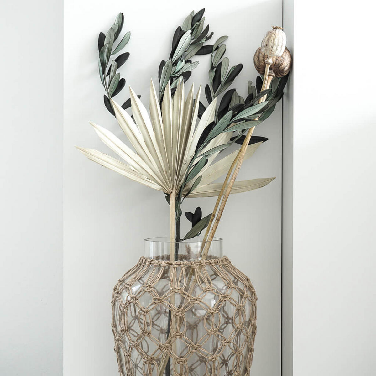 MOHNKAPSELN Giant (Papaver): Getrocknete Mohnkapseln als zeitlose Dekoration - natur / 5 Stiele / 30 cm - Beige, Naturmaterialien (30cm) - Lykke & You