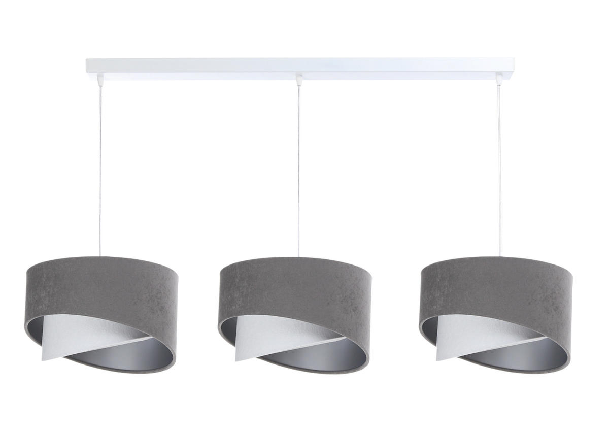HÄNGELEUCHTE Grau 30/18 cm - Grau, Kunststoff (30/0.3/18cm) - ONZENO