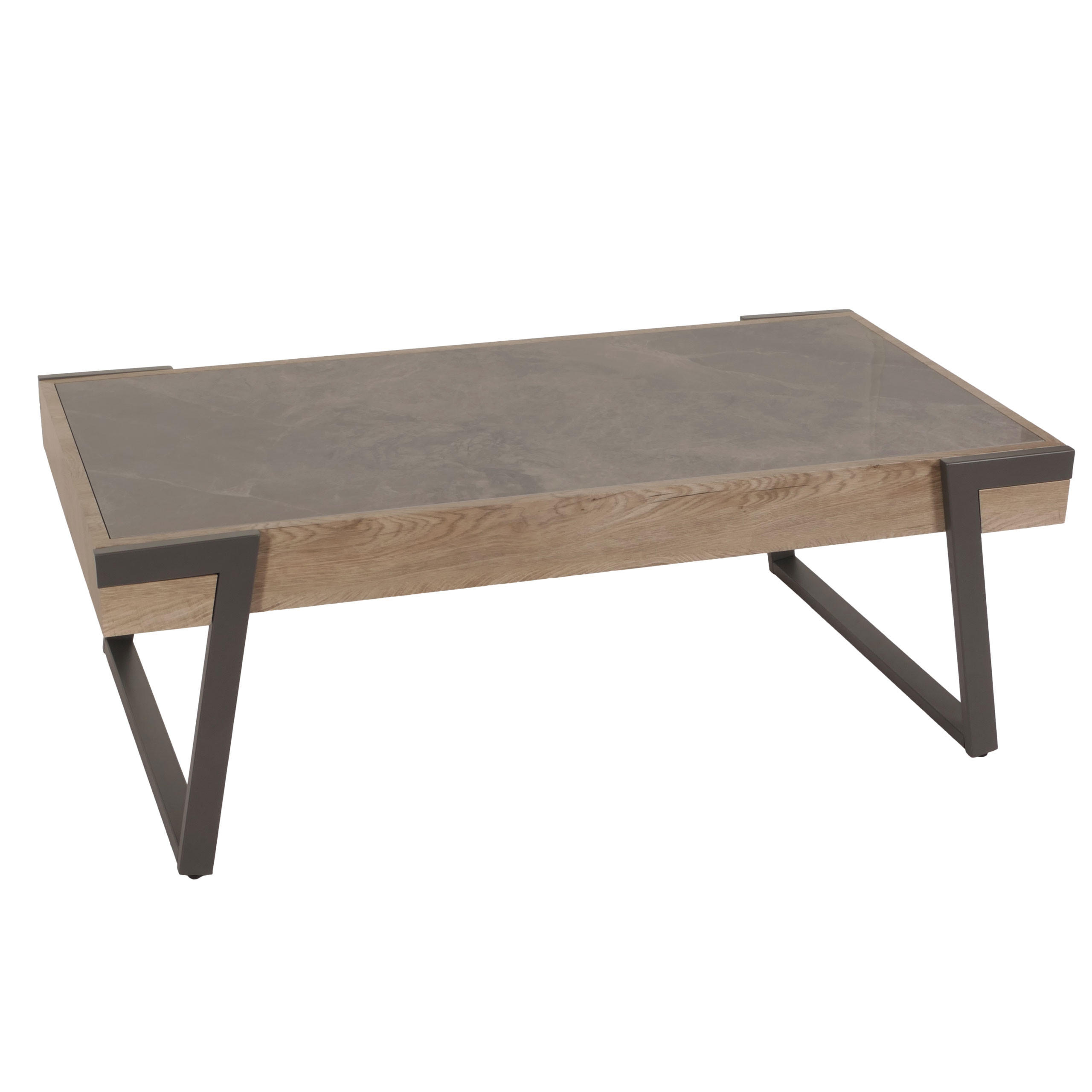 COUCHTISCH rechteck Grau - Grau, Stein (64/120/43cm) - MCW