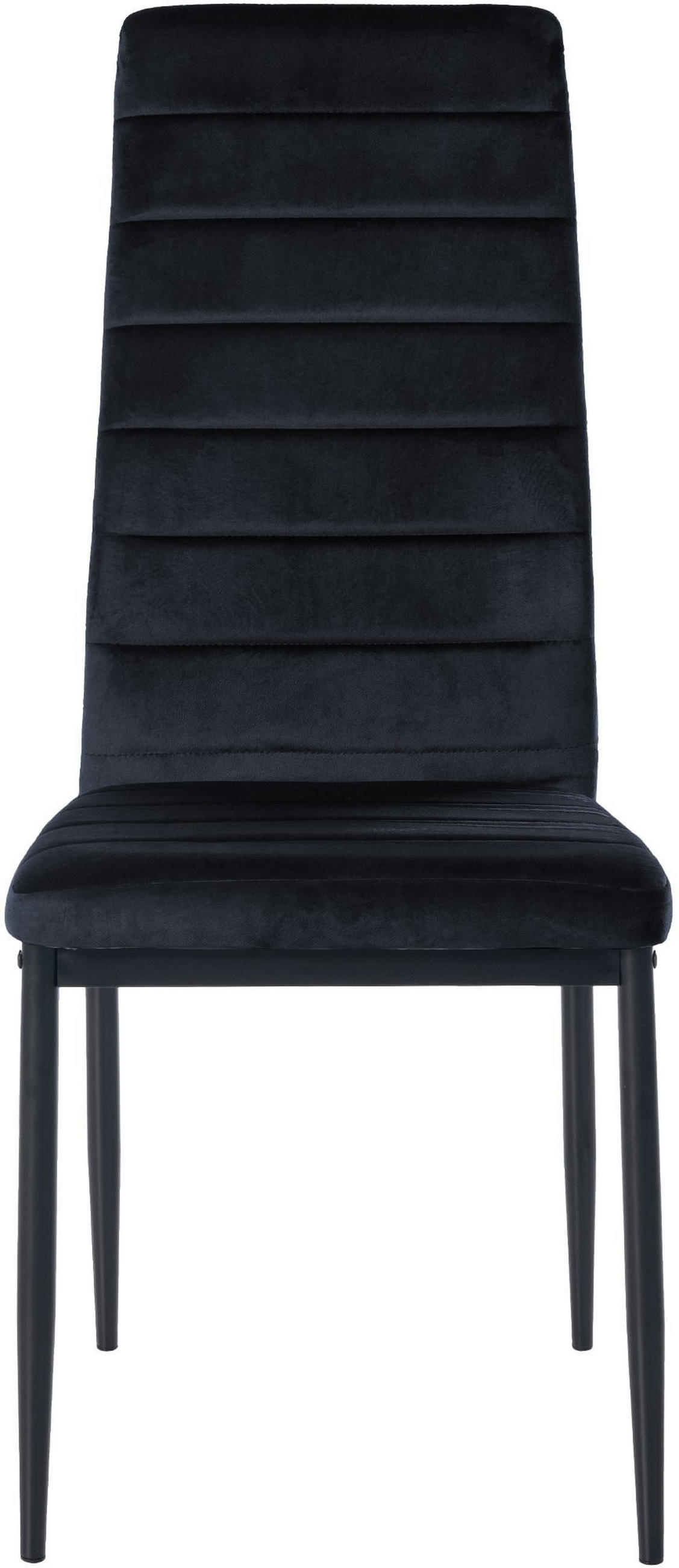 ESSZIMMERSTÜHLE Mayfair 4er Set 99x41,5x40 cm Schwarz - Schwarz, Leder (41.5/99/40cm) - furnicato