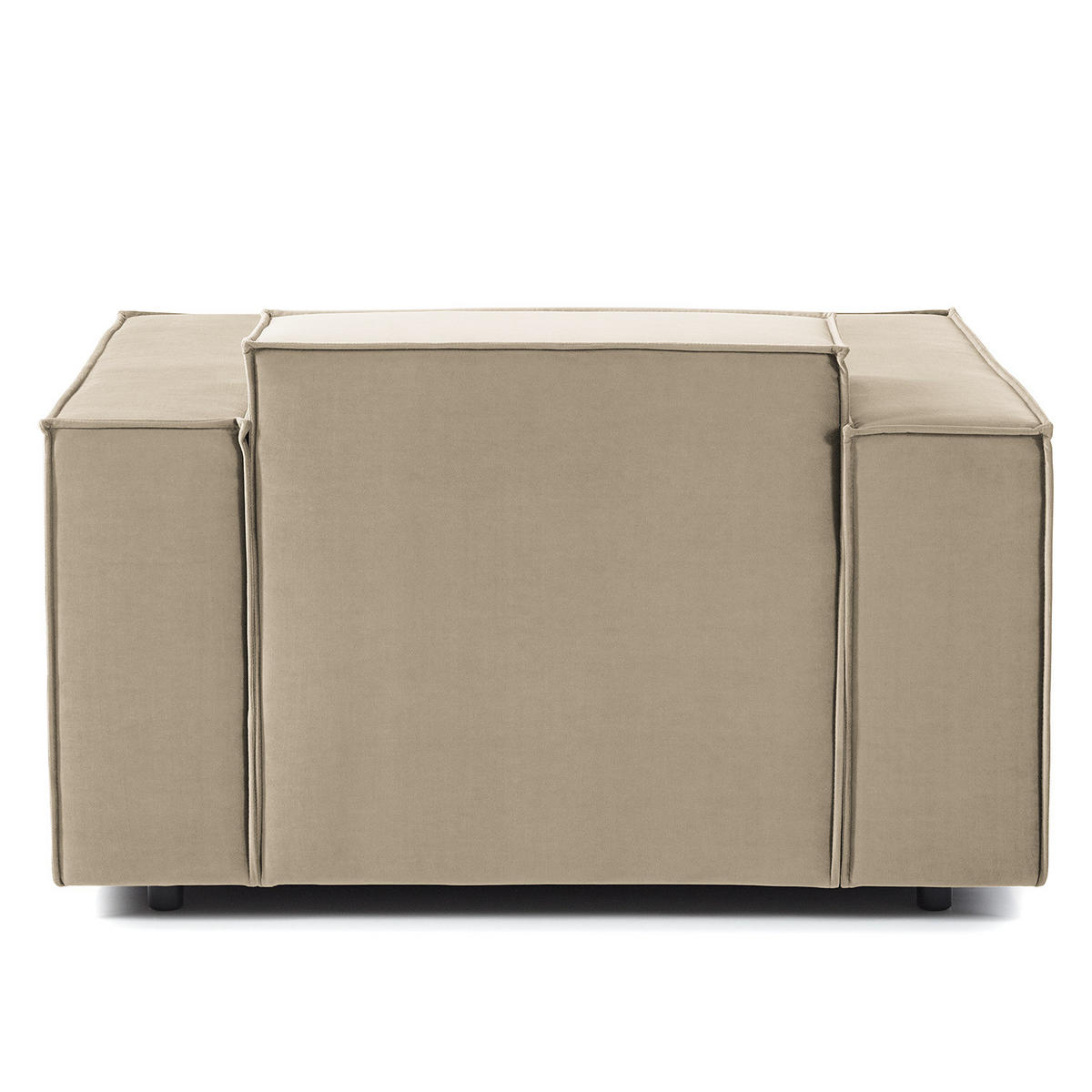 SESSEL - Beige/Schwarz, Kunststoff/Textil (120/70/96cm) - home24