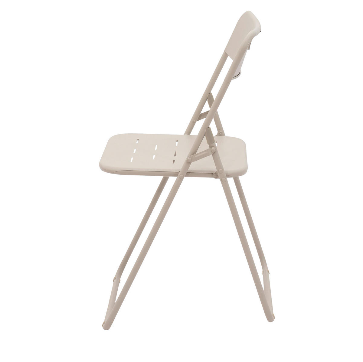 BISTRO-SET 60/60/73 cm beige aus Stahl klappbar - Beige, Metall - OKWISH