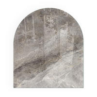 GLASPLATTE für Kamin 80x70 cm - Grau, Glas (80/70/0.4cm) - TULUP