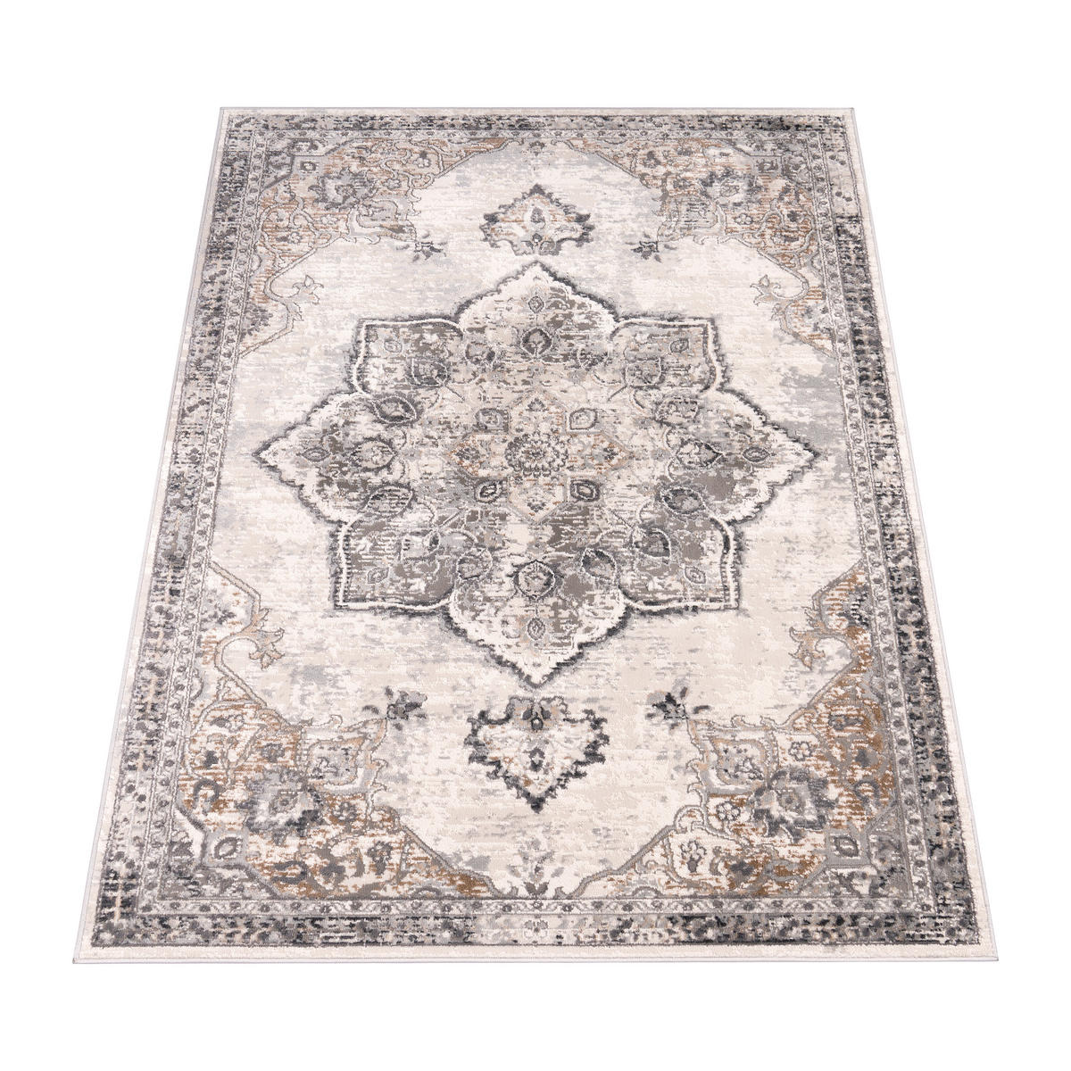 KURZFLORTEPPICH 80/150 cm Foggia 773 - Grau, Textil (80/150cm) - Paco Home