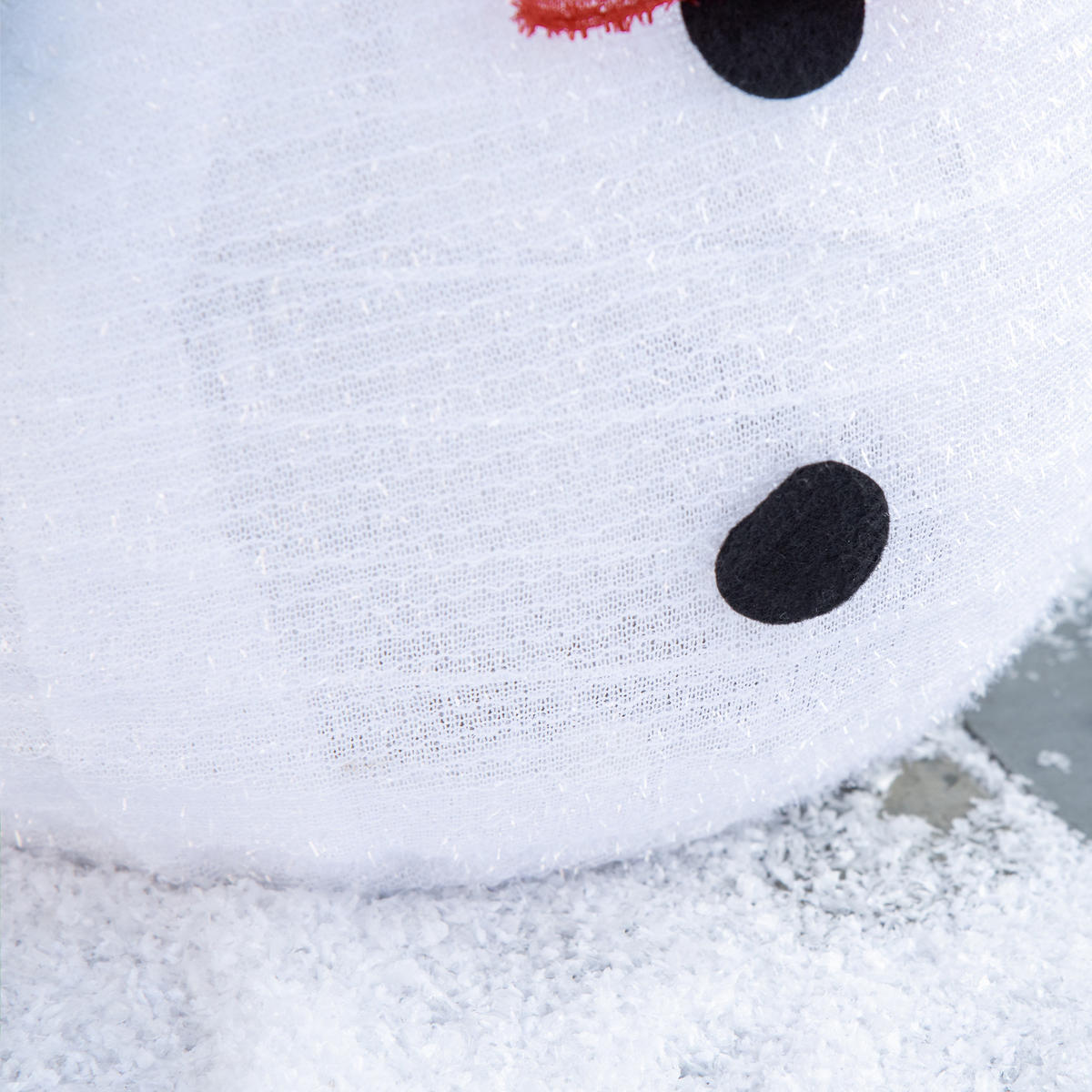 WEIHNACHTS-SCHNEEMANN Grün 30.0/30.0/51.0cm - Grün, Textil (30/51/30cm)
