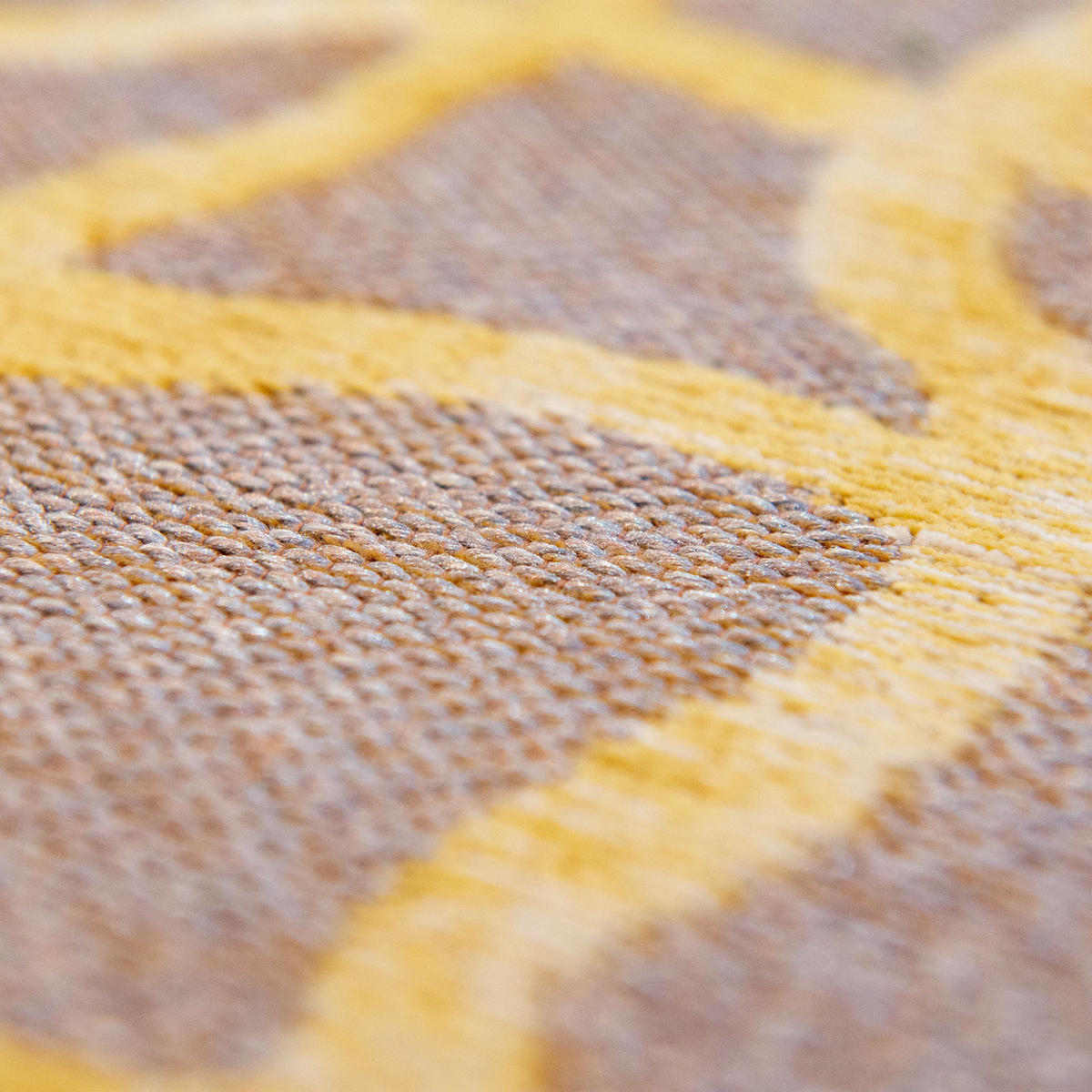 TEPPICH In-/Outdoor Flachgewebe BEATLE Gelb 140x200 cm - Gelb, Textil (140/200cm) - Novatrend