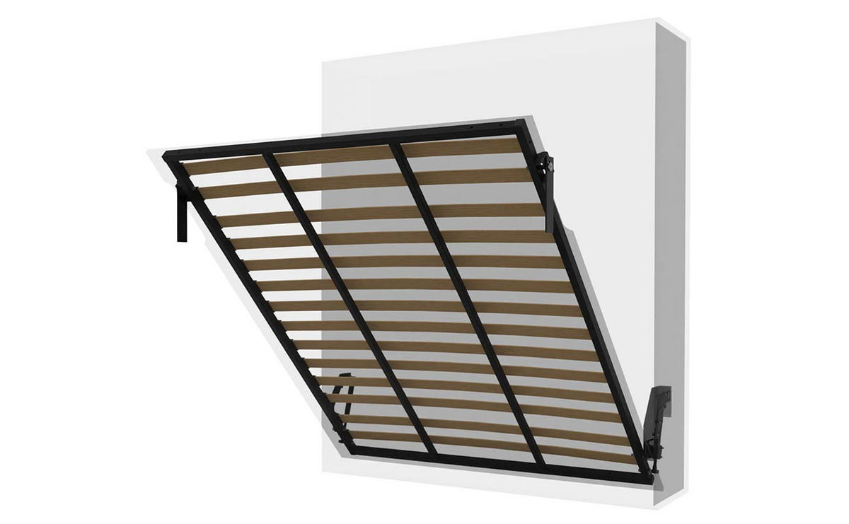 SCHRANKBETT Morphy Einbaubares 150x200 Vertikal - Weiß, Holz/Metall (150/200cm) - WallBedKing