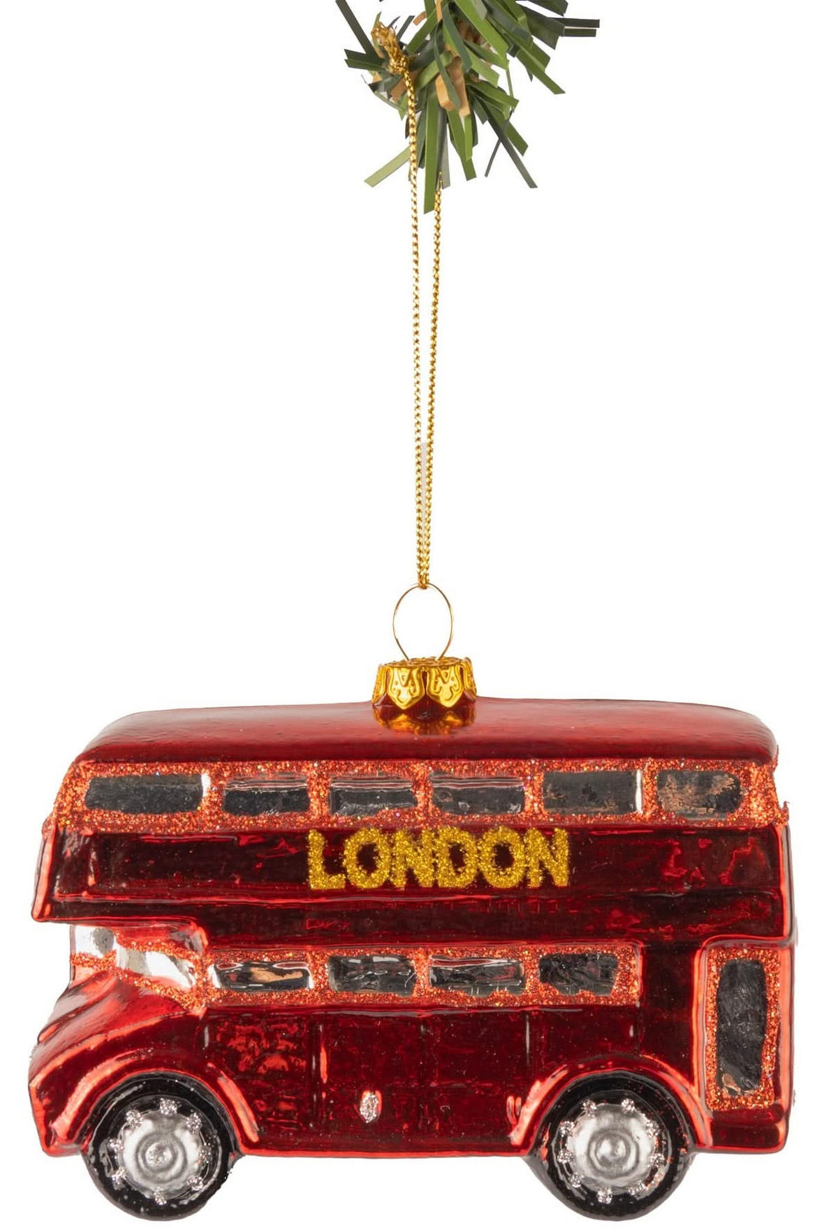 WEIHNACHTSKUGEL London Bus 11 cm - Rot, Glas (5/10/1cm)