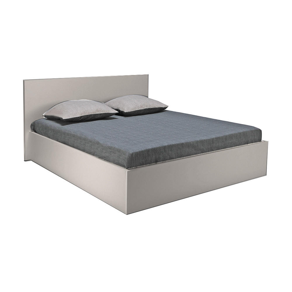 BETTKASTEN MADRID mit Lattenrost/ Bett 160x200 - Grau - Grau, Holzwerkstoff (160/200cm) - Weber Industries