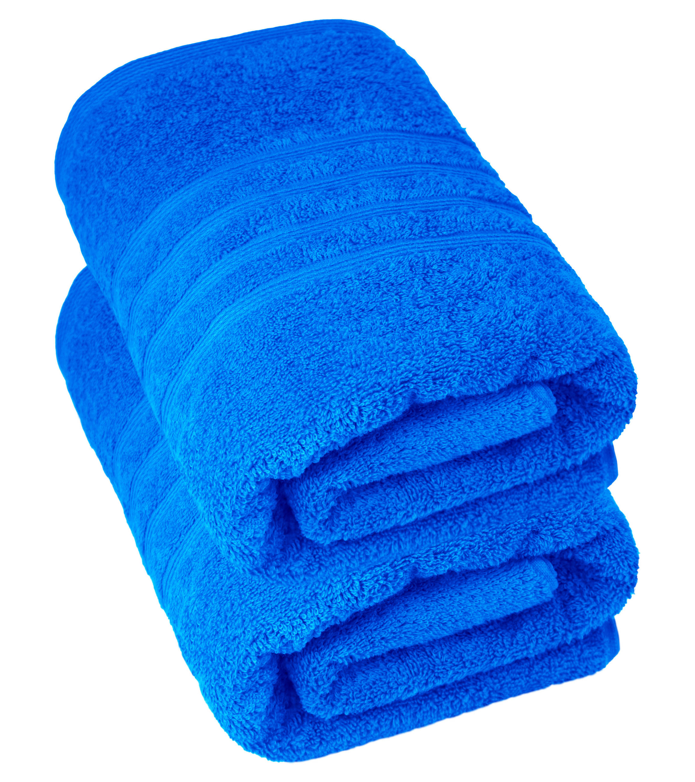 DUSCHTUCH London Karibik Blau 2er Set 70x140 - Hellblau, Textil (70/140cm) - Lashuma