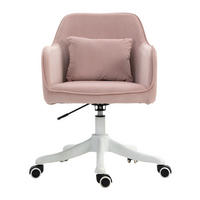 BÜROSTUHL in Pink 70x57x86 cm mit Vibrationsmassage und höhenverstellbarem Sitz - Pink, Textil (57/86/70cm) - IVMEU