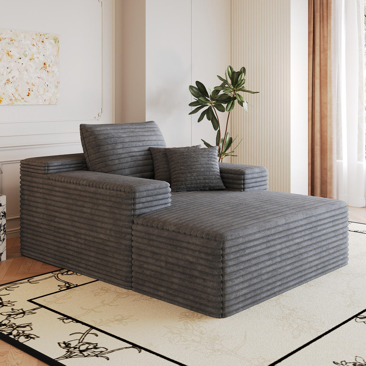 SCHLAFSOFA DE-34763 mit tiefer Sitzfläche Dunkelgrau - Dunkelgrau, Textil (159/60/115cm) - ComfortXL