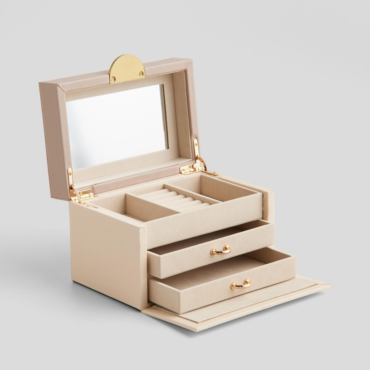 SCHMUCKKÄSTCHEN Enorma - Beige, Kunststoff (19.5/12.5/13cm) - home&you