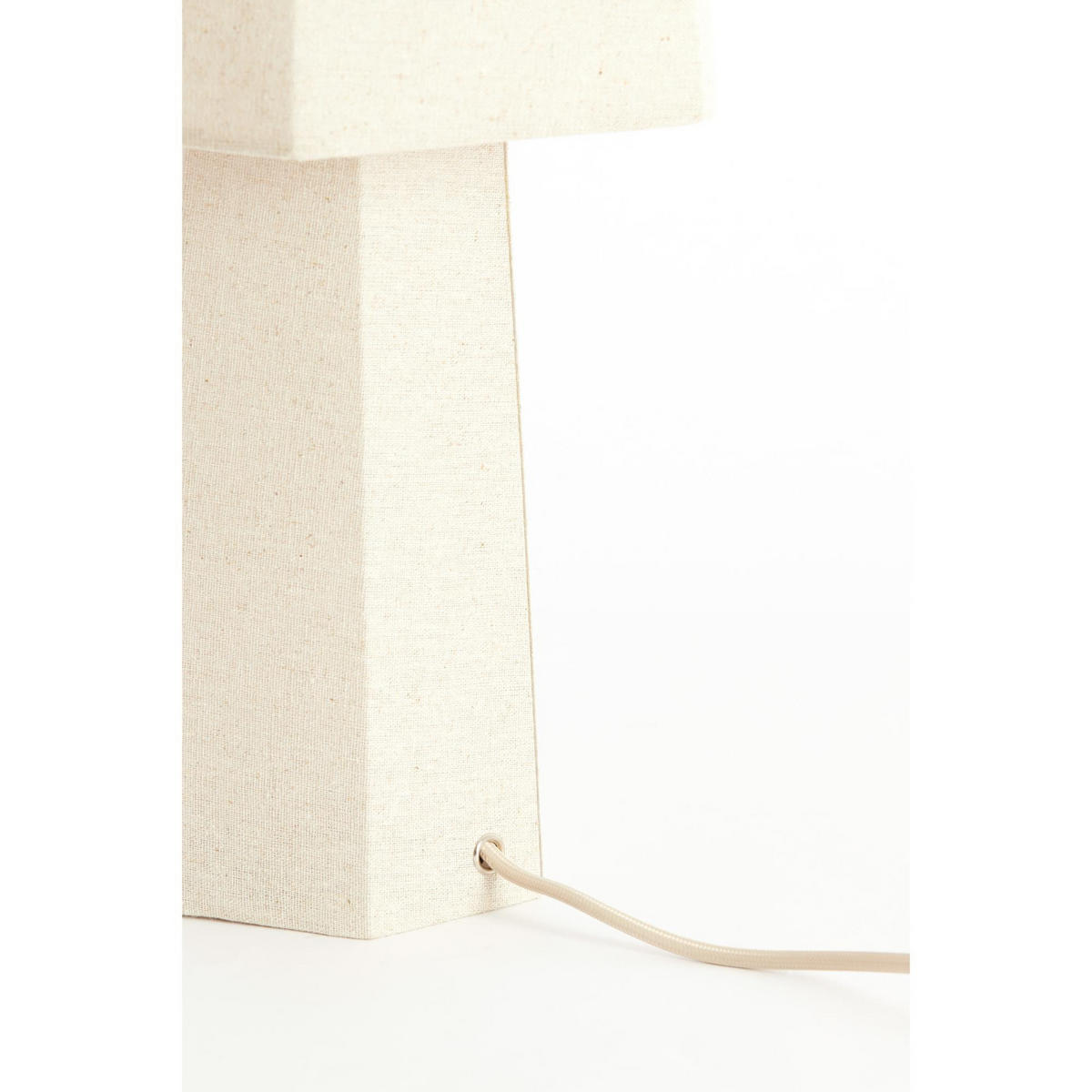 TISCHLAMPE Musabo Braun 25/25/49 cm - Braun, Textil (25/25/49cm) - Light & Living