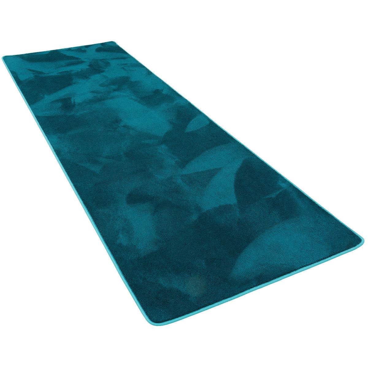 LUXUS SUPER SOFT HOCHFLOR LANGFLOR TEPPICH LÄUFER DELUXE - Petrol, Textil (80/240cm) - Snapstyle