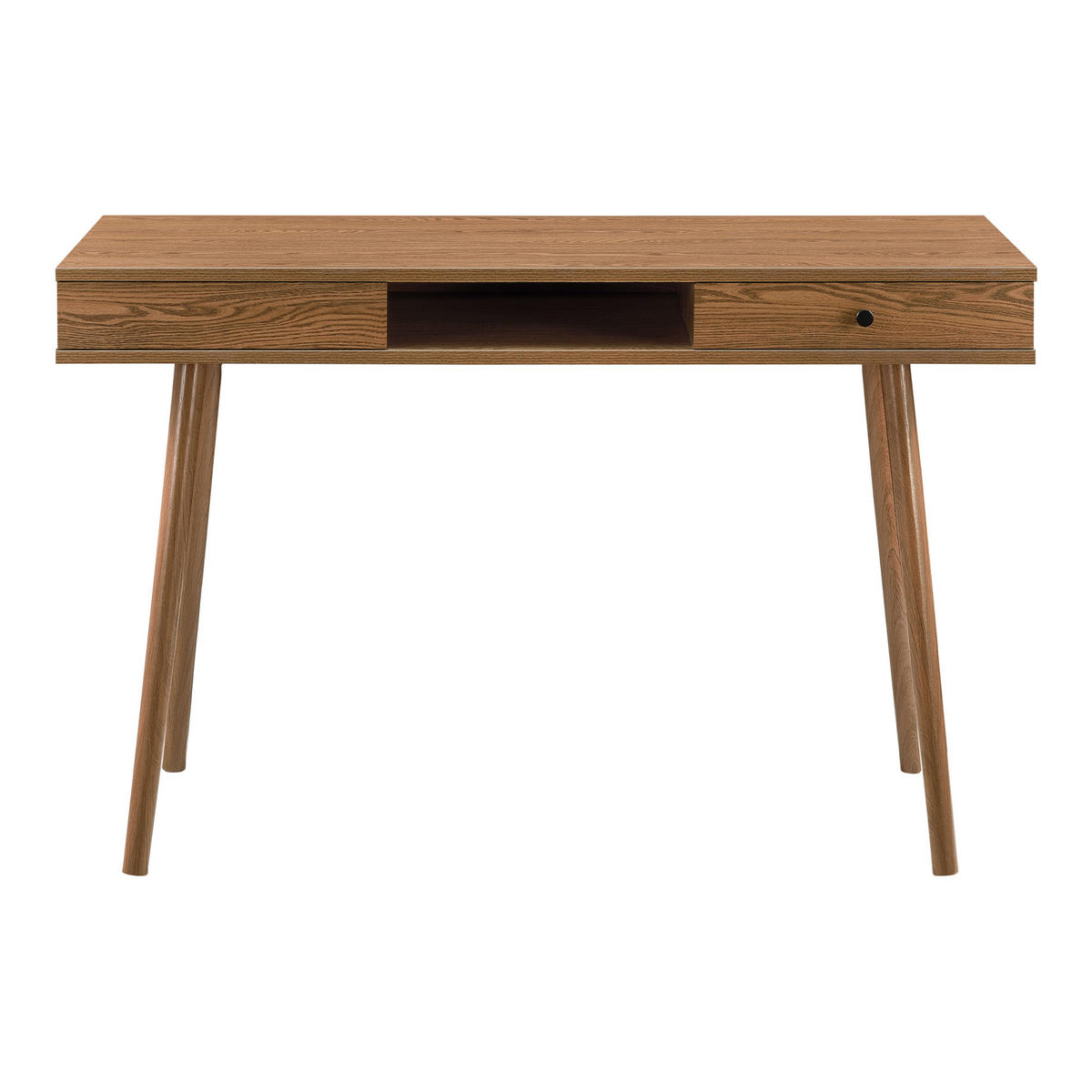 SCHREIBTISCH Habo - Dunkelbraun, Holzwerkstoff/Metall (48/115/74cm) - [en.casa]