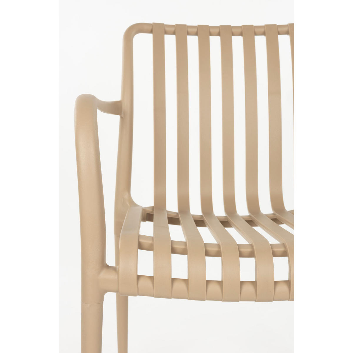 GARTENSTUHL Amae Beige - 4 er Set - Beige, Kunststoff (53/80.5/57cm) - Housecraft Living
