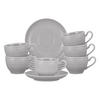 ESPRESSOTASSEN MIT UNTERTASSEN Amina Silbergrau 100 ml 6er Set - Grau, Keramik (0.1L) - Seltmann Weiden