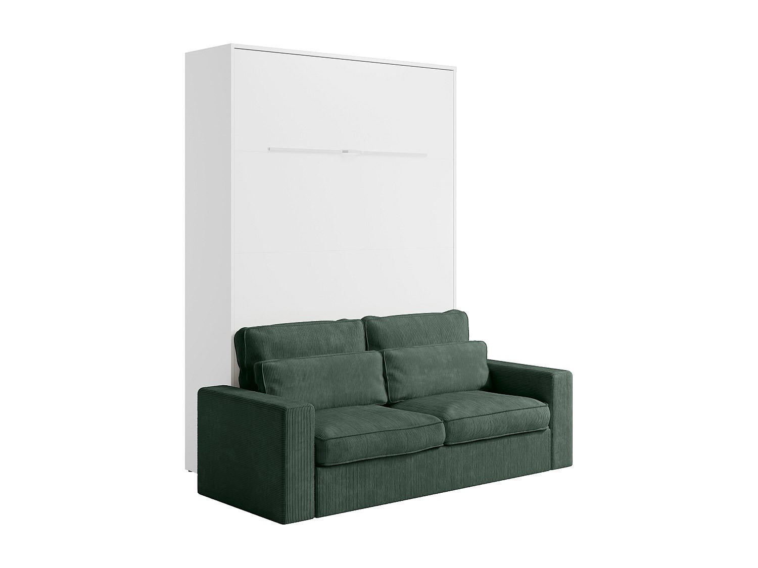 SCHRANKBETT - -Sitzer - Holz, Platte - Weiß - - Weiß, Holz (239.2/200cm) - Vente-Unique