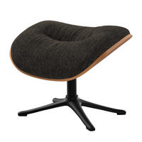 POLSTERHOCKER - Schwarz, Holzwerkstoff/Metall (44/39/42cm) - home24