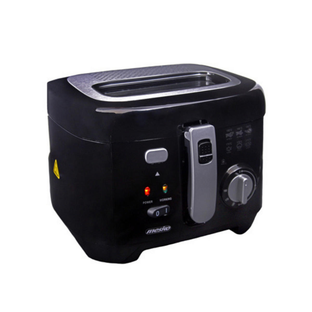 FRITTEUSE MS4908 2,5 L Schwarz - Schwarz, Kunststoff (34/26.5/31.5cm) - mesko