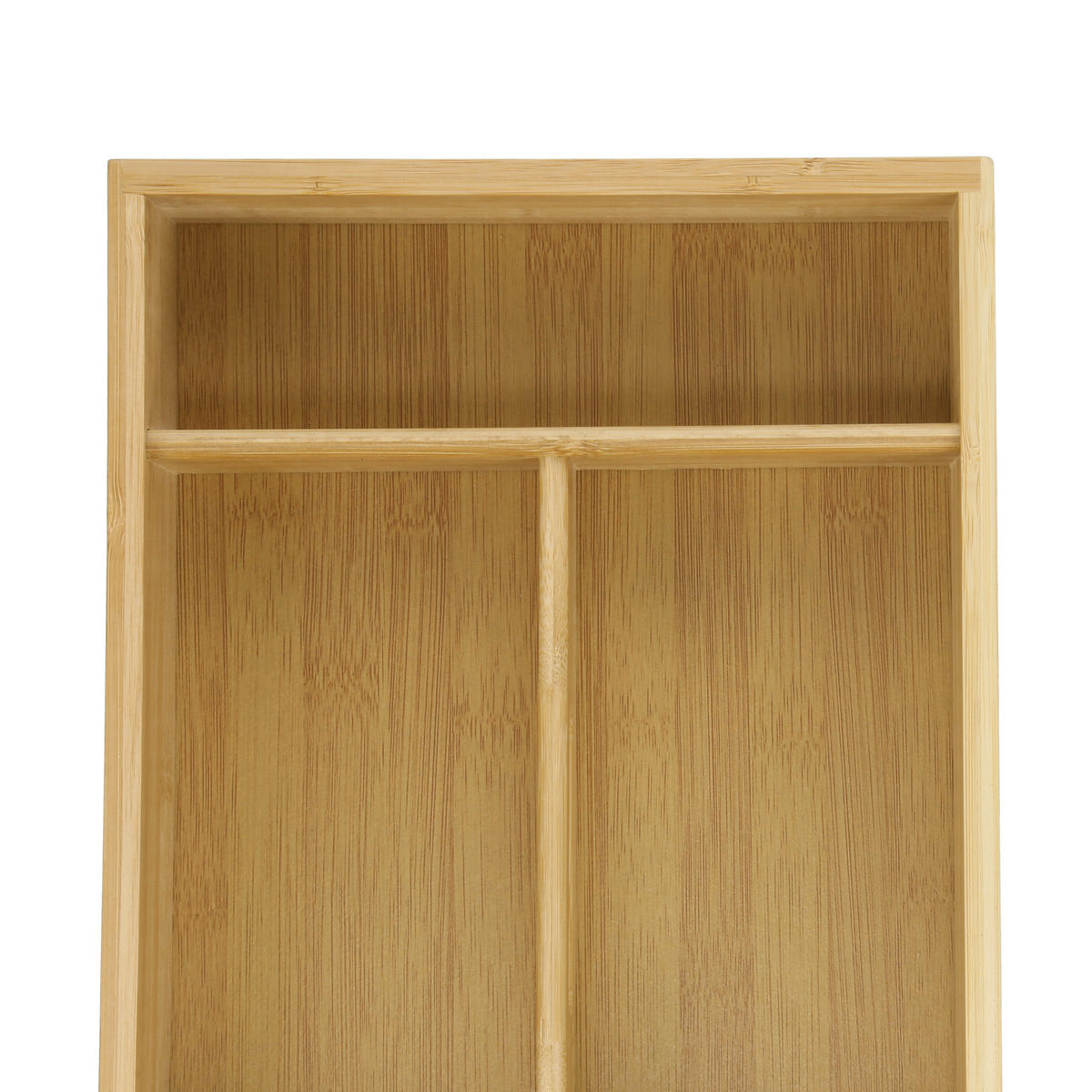 BESTECKKASTEN - Hellbraun, Holz (37/7/23cm) - Relaxdays