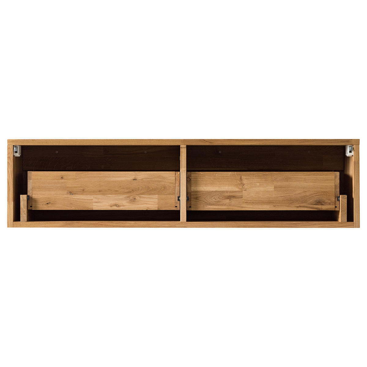 HÄNGEKOMMODE - Eiche massiv - Eichefarben, Holz (120/30/25cm) - home24