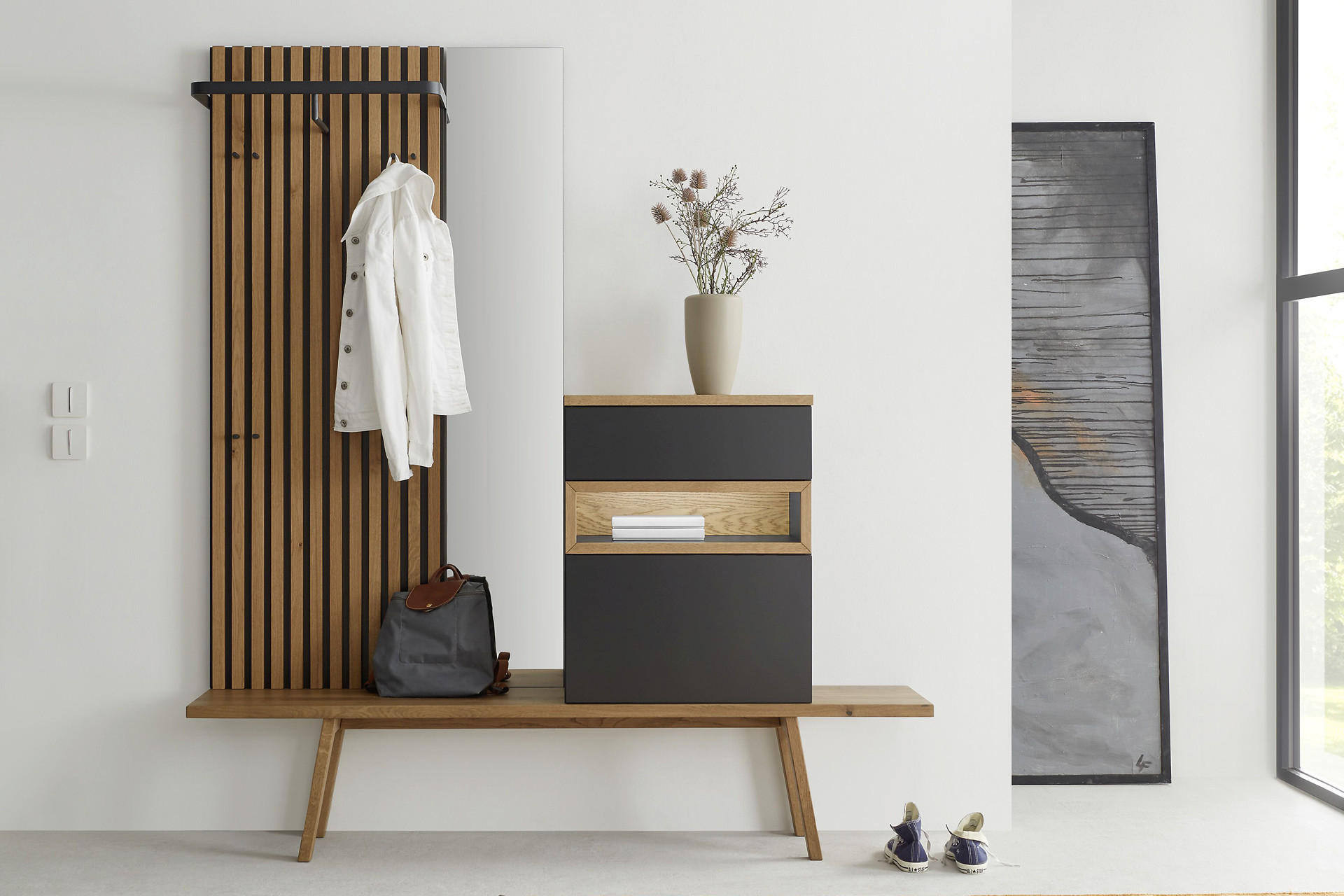 Předsíňová stěna z masivu