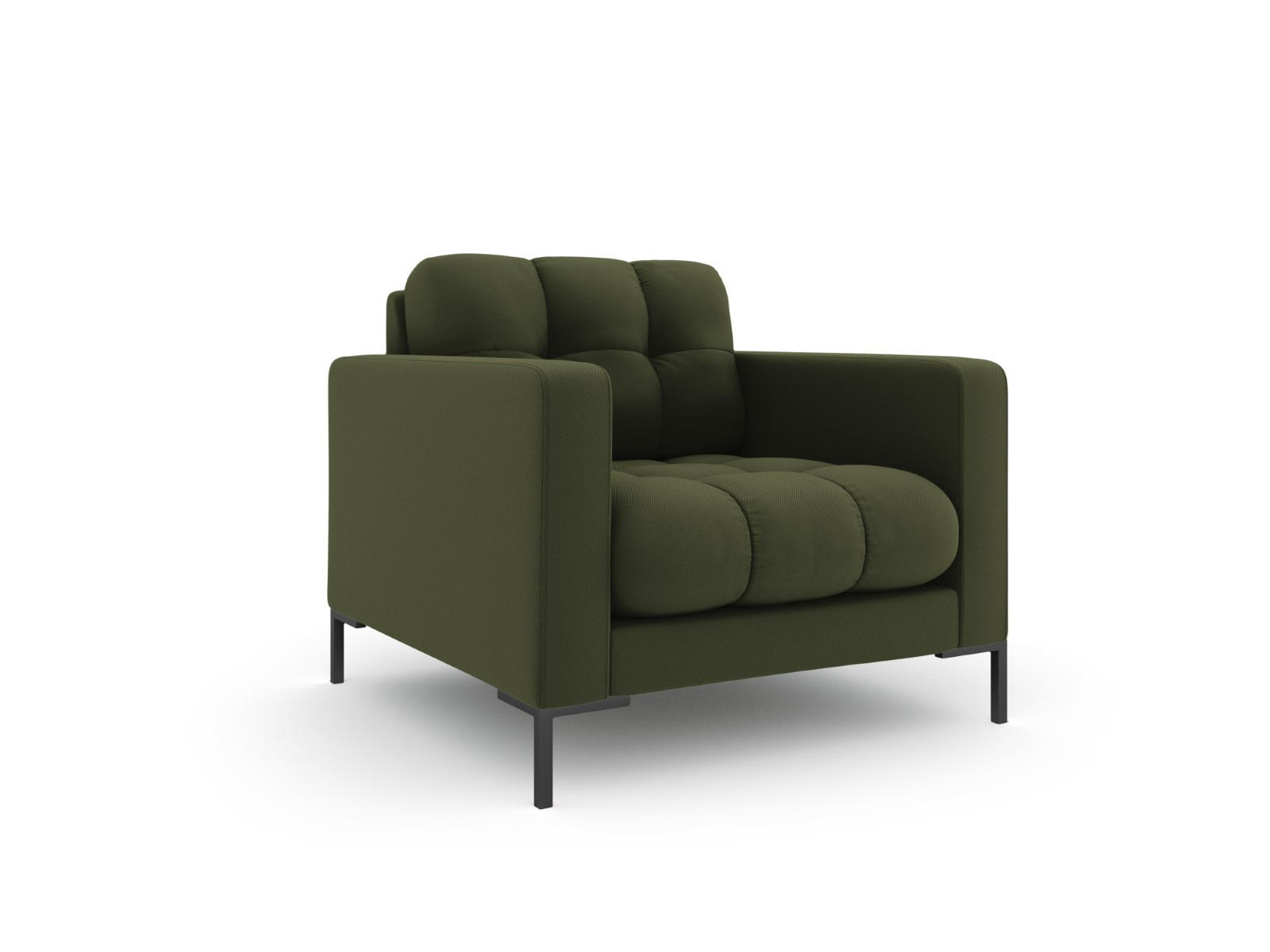 SESSEL Mamaia aus strukturiertem Stoff grün - Grün, Textil (92/75/87cm) - Micadoni