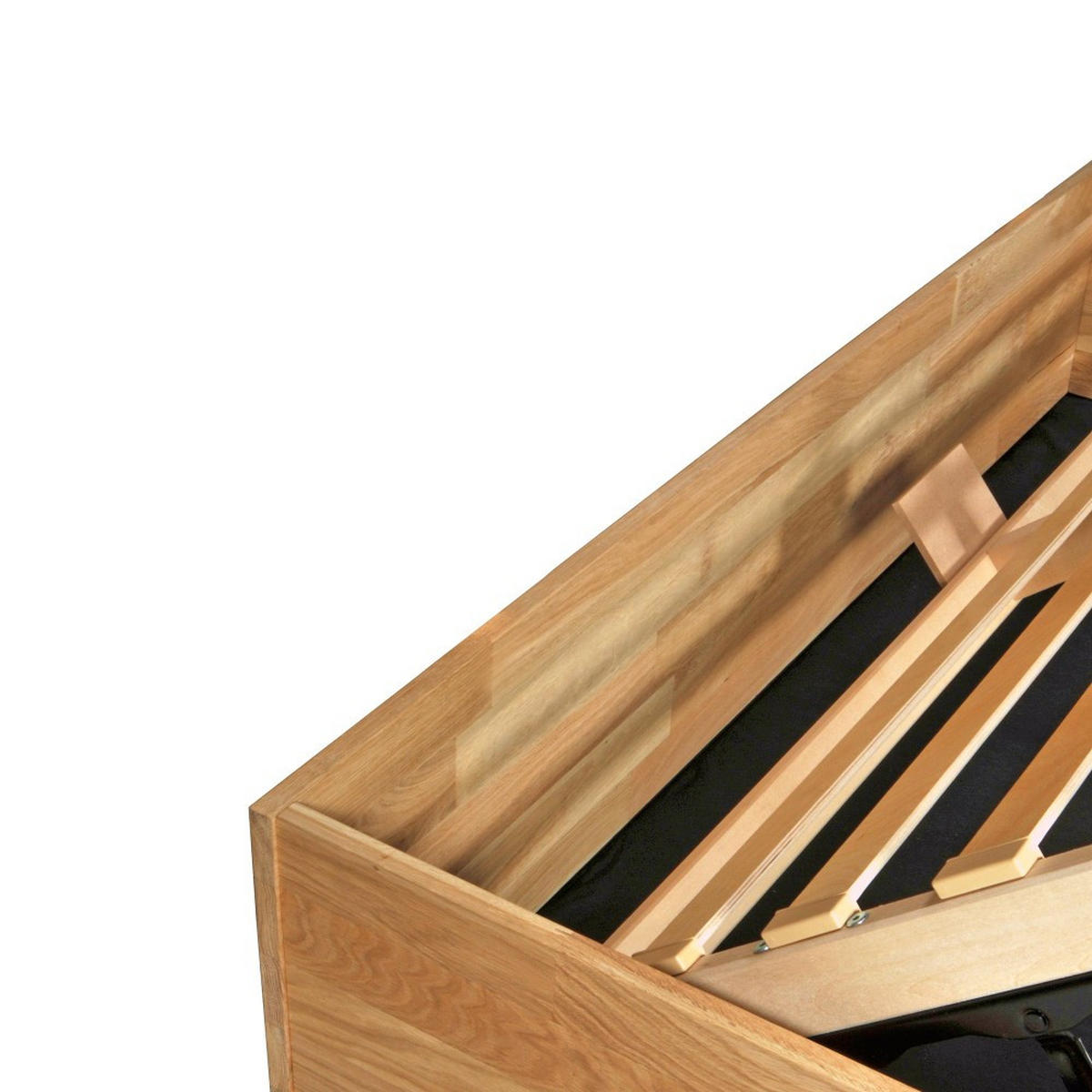 MASSIVHOLZBETT mit Bettkasten/ 180x200cm BEN- Eiche geölt - Eichefarben, Holz (180/200cm) - Weber Industries