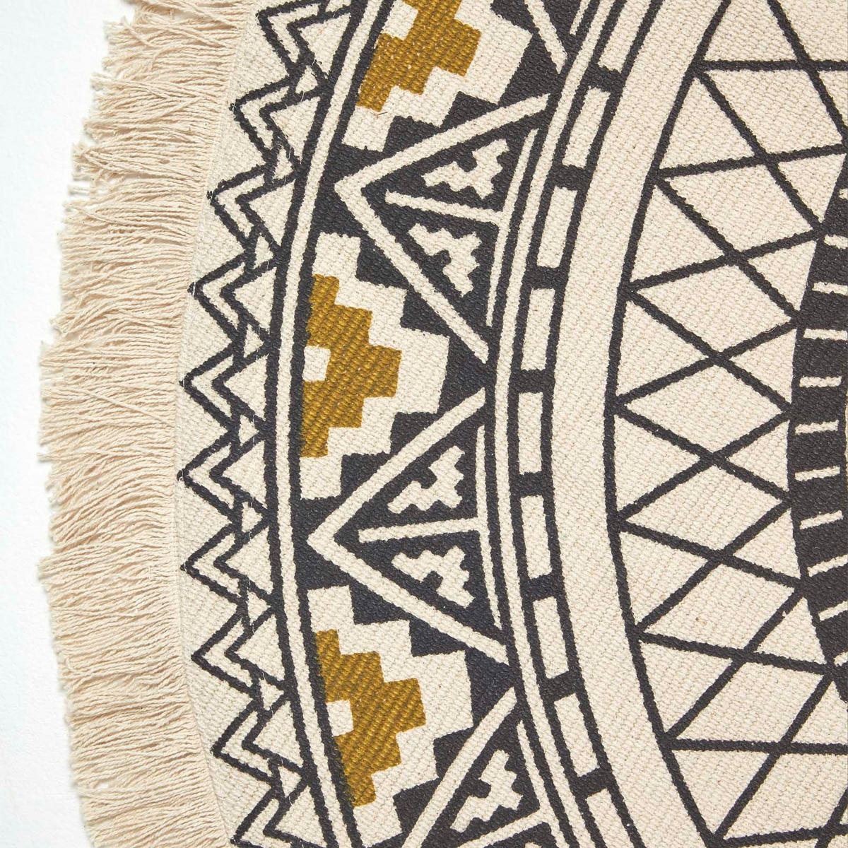 BAUMWOLLTEPPICH mit Mandala-Muster rund 145 cm - Multicolor, Textil (145/145cm) - Homescapes