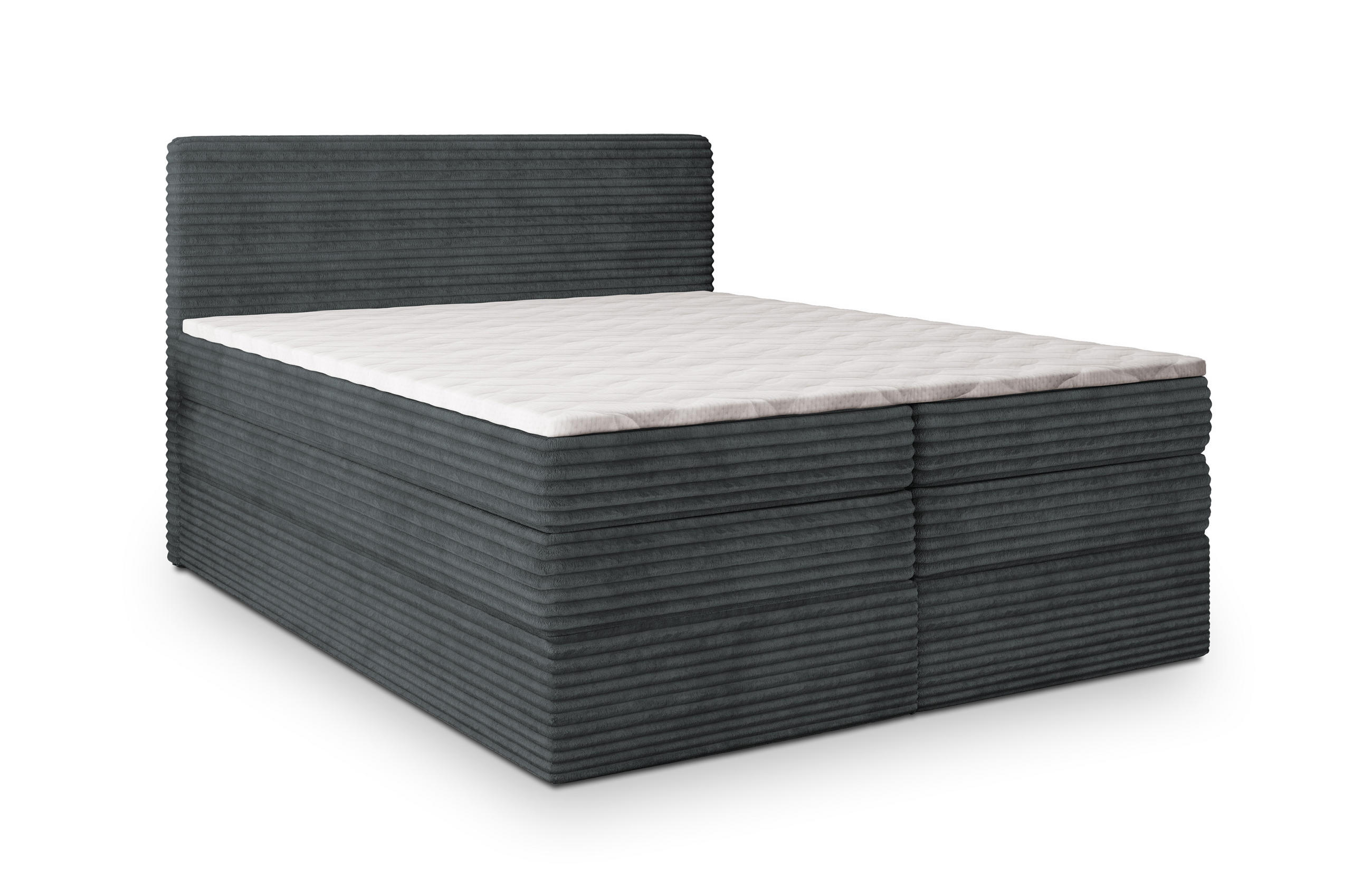 Masseno Boxspringbett Grau 180x200 cm