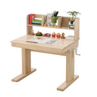 SCHREIBTISCH Naturfarben 92/60/89 cm höhenverstellbar Massivholz - Naturfarben, Holz (60/92/89cm) - PANGIVO