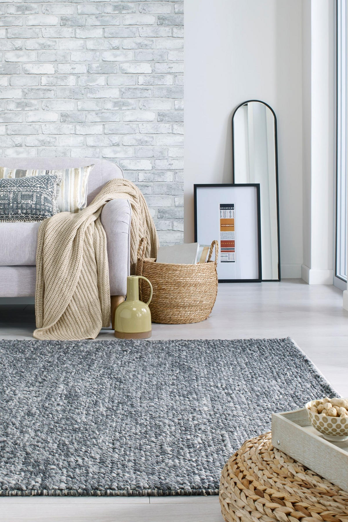 TEPPICH Uni-Design, hochdicht MEDWAY, Anthrazit 160x230 cm - Anthrazit, Textil (160/230cm) - KADIMA DESIGN