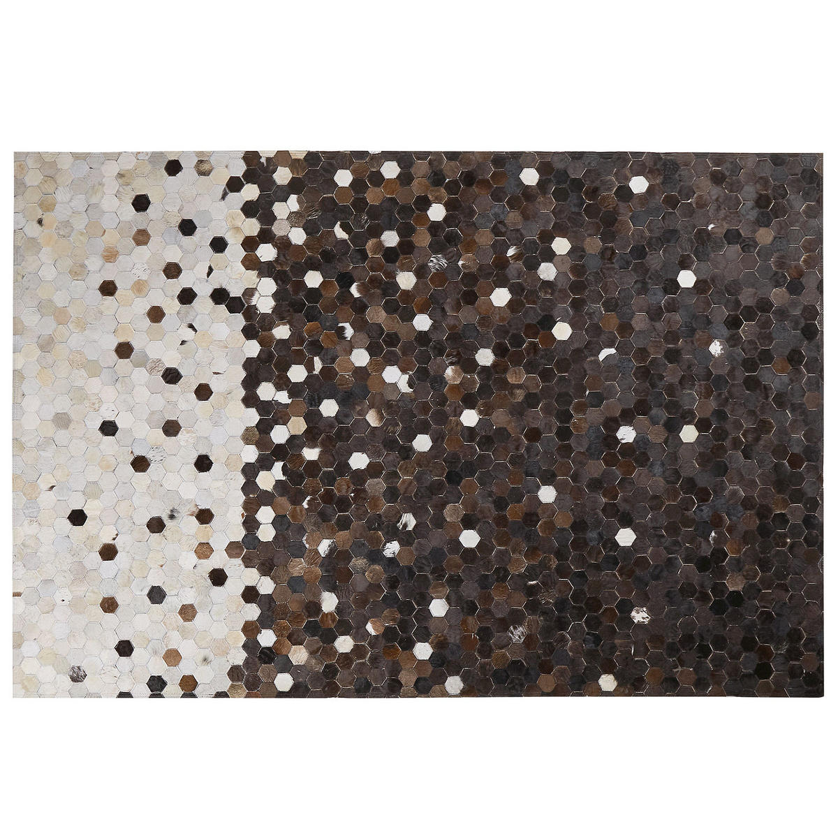 KURZFLOR-TEPPICH Eyim 230/160 cm - Braun, Fell (160/230cm) - Beliani