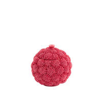 DEKO-DOSE Coral Rot Ø17/16 cm - Rot, Kunststoff (17/16/17cm) - Light & Living
