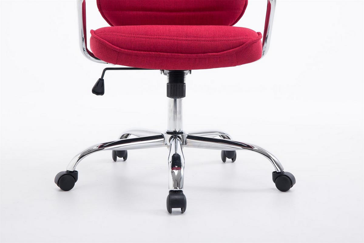 BÜROSTUHL Rocket Stoff Rot - Rot, Textil/Metall (60/128/67cm) - TPFLiving