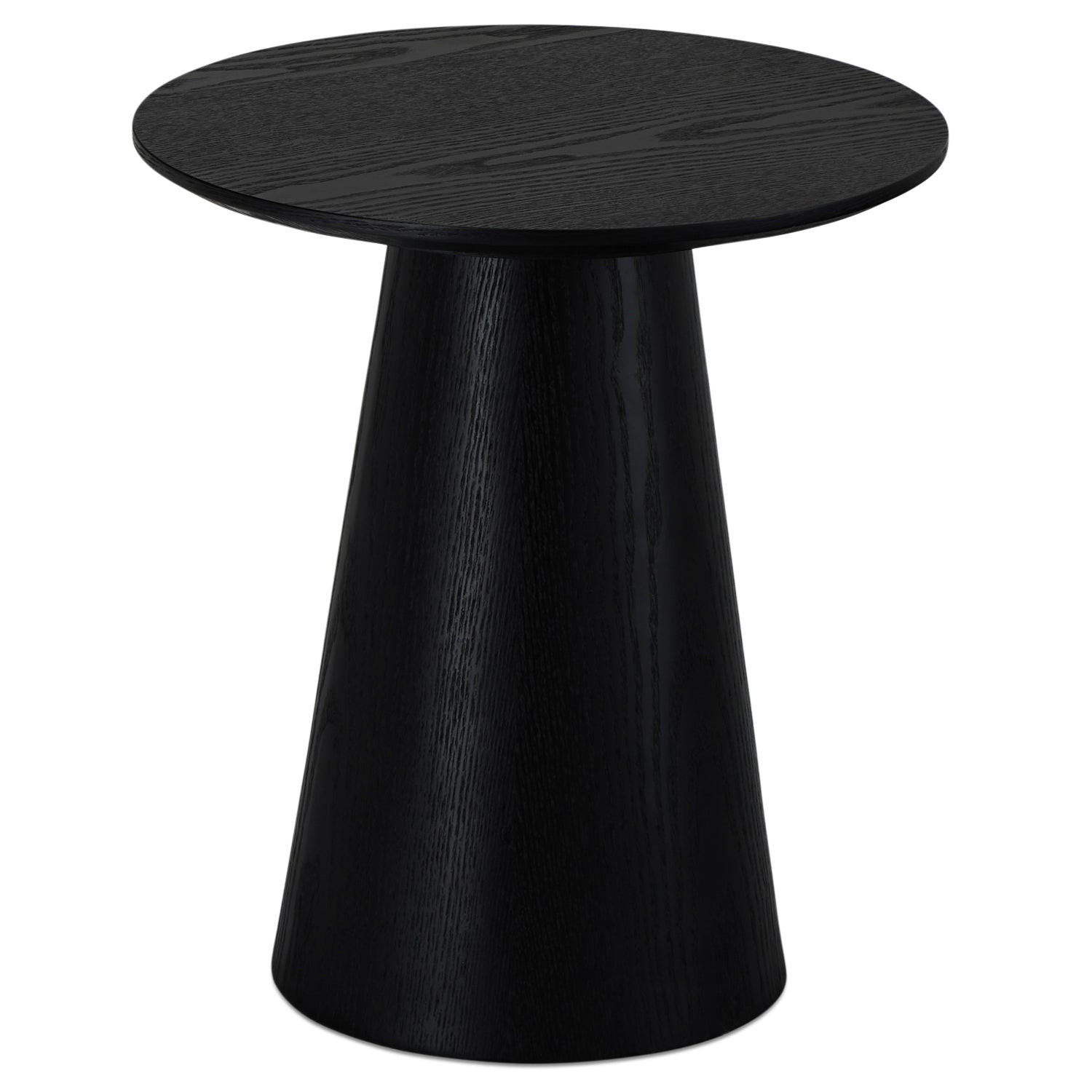 COUCHTISCH rund Schwarz 45/45/50 cm - Schwarz, Holz (45/45/50cm) - Furnhouse