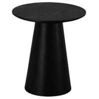 COUCHTISCH rund Schwarz 45/45/50 cm - Schwarz, Holz (45/45/50cm) - Furnhouse