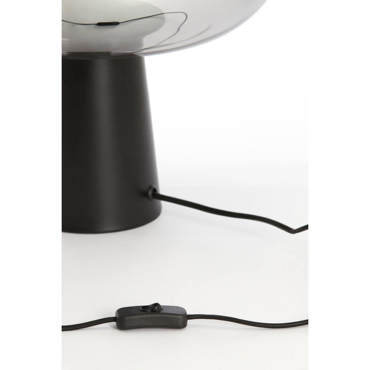 TISCHLAMPE Misty Grau 30/30/46 cm - Grau, Glas (30/30/46cm) - Light & Living